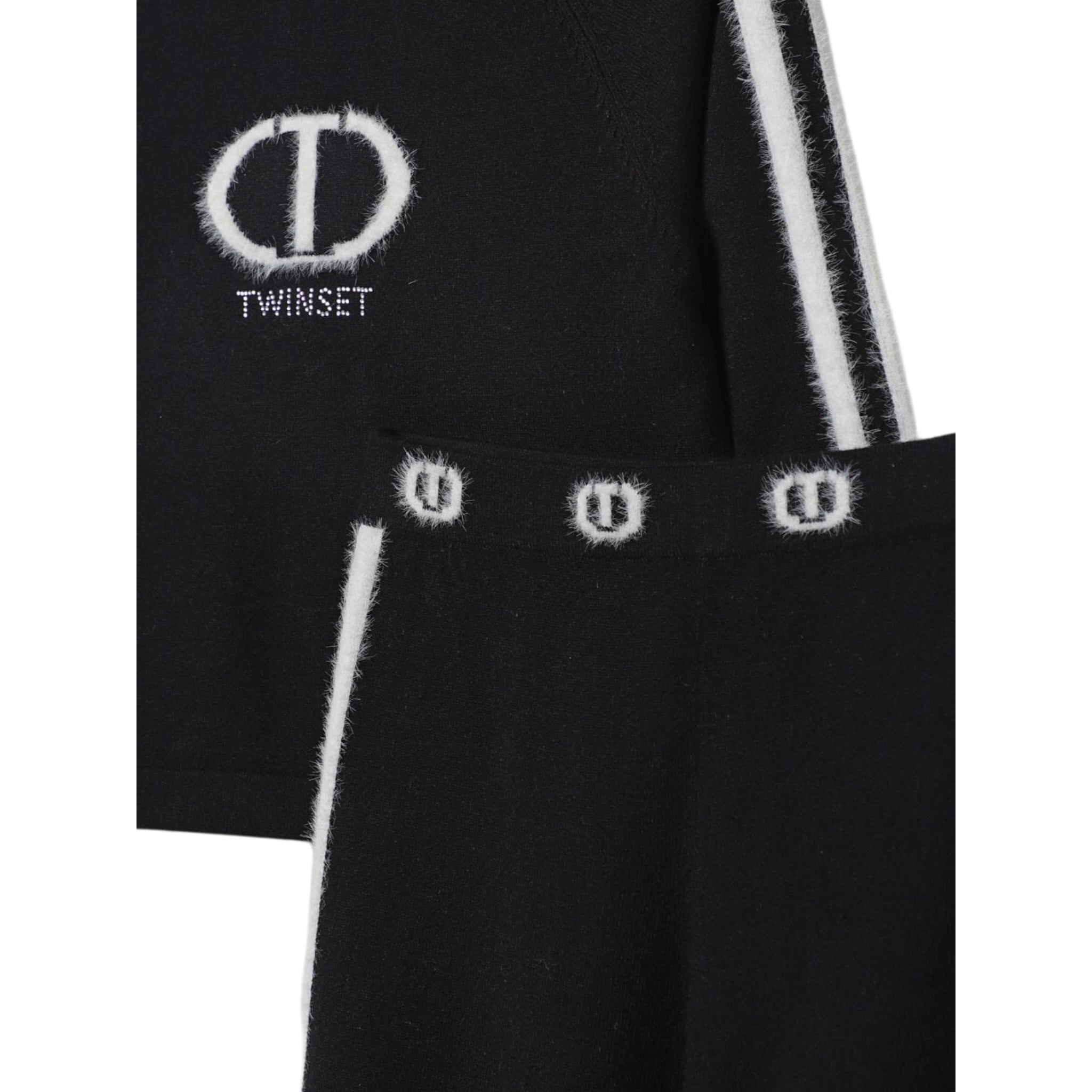 Twinset Completo 2Pz Maglia-Pantalone tinta unita Nero per Bambina 252GJ301AXX NERO TWINSET 