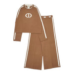 Twinset Completo 2Pz Maglia-Pantalone tinta unita Cammello per Bambina 252GJ301AXXXX CAMMELLO TWINSET 