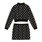 Twinset Completo 2 Pezzi Maglia-Gonna Nero per Bambina 252GJ3022X NERO TWINSET 