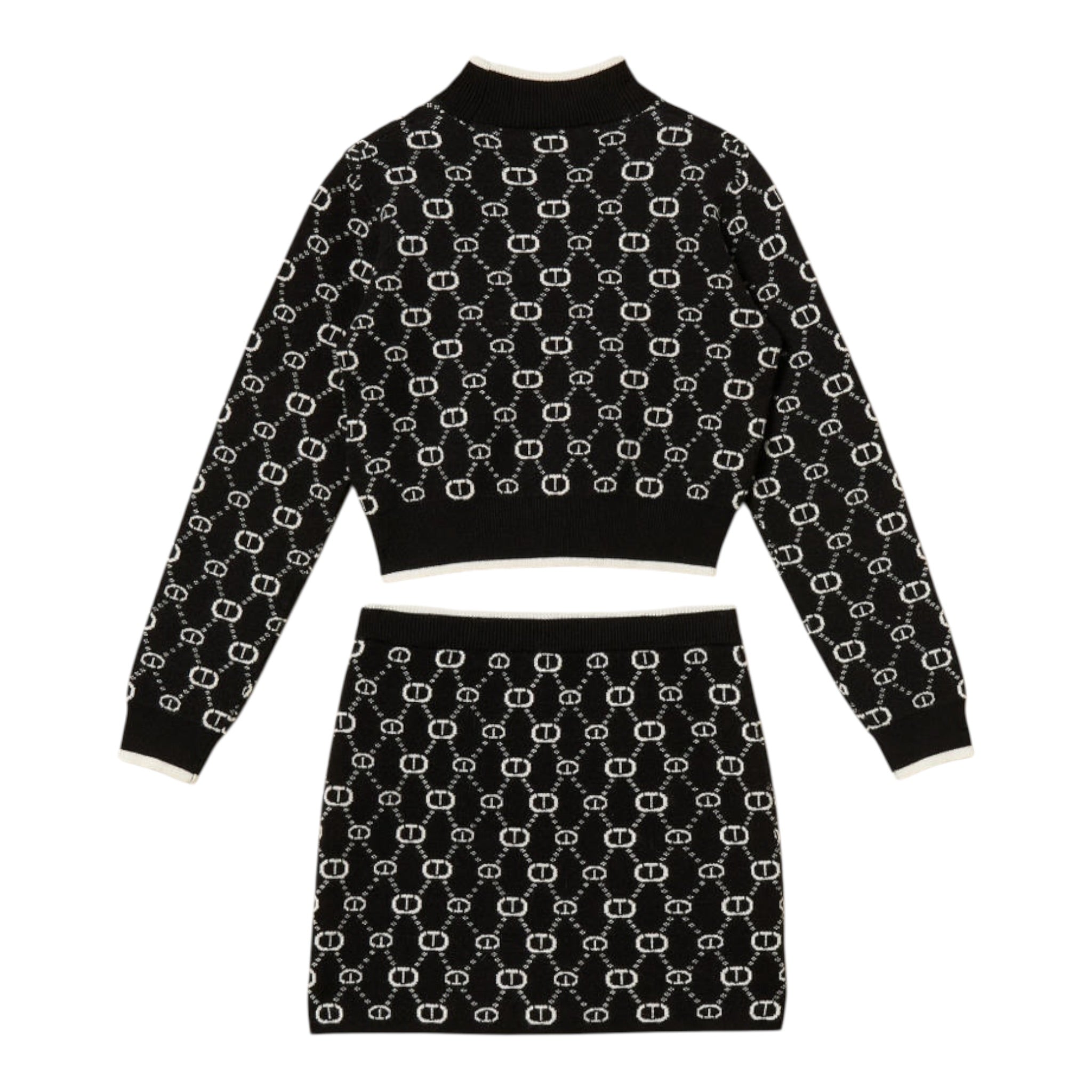 Twinset Completo 2 Pezzi Maglia-Gonna Nero per Bambina 252GJ3022XXX NERO TWINSET 