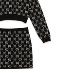 Twinset Completo 2 Pezzi Maglia-Gonna Nero per Bambina 252GJ3022XXX NERO TWINSET 