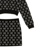 Twinset Completo 2 Pezzi Maglia-Gonna Nero per Bambina 252GJ3022XXX NERO TWINSET 