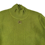 Twinset Maglia Mezzo Collo tinta unita Verde per Bambina 252GJ3042XX VERDE TWINSET 