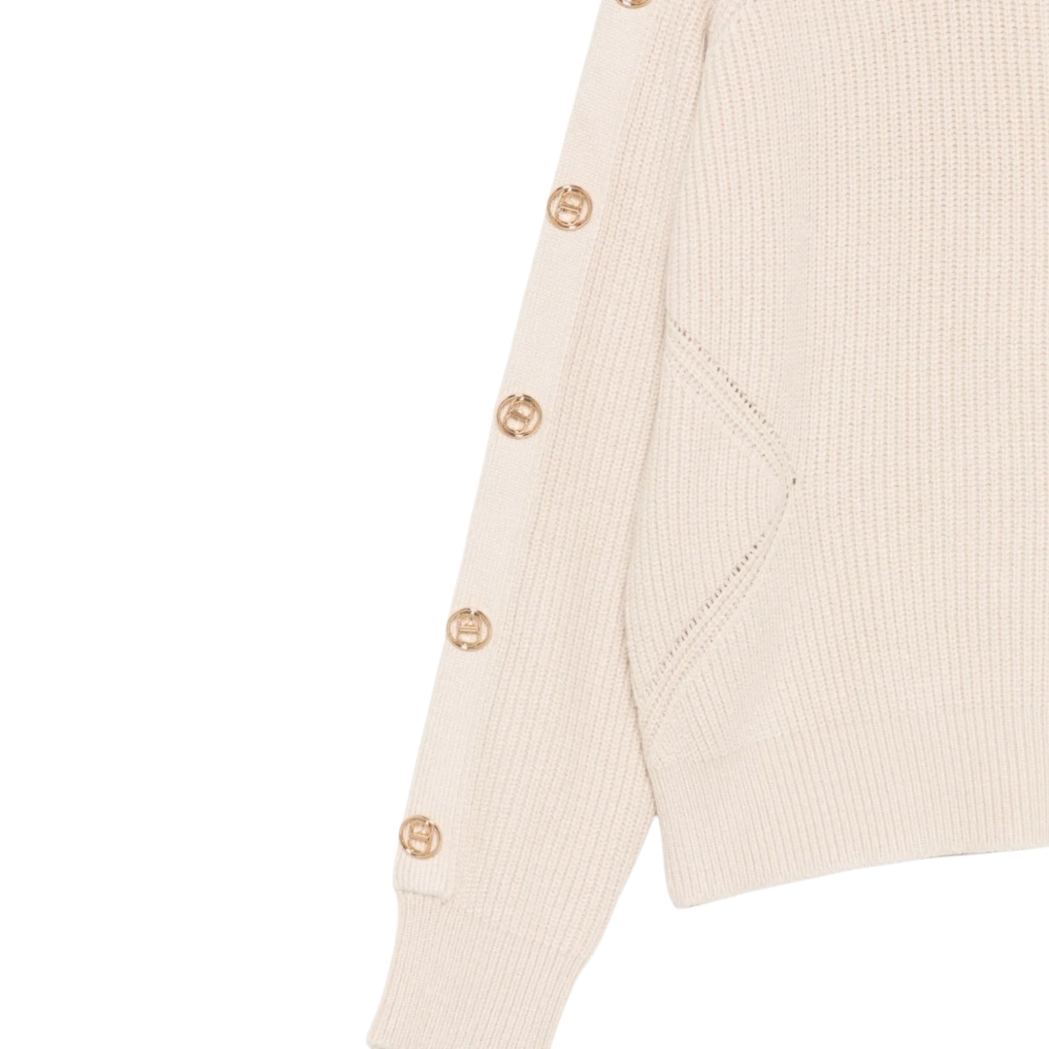 Twinset Maglia tinta unita Mezzo Collo Beige per Bambina 252GJ3061XX BEIGE TWINSET 