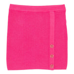 Twinset Gonna tinta unita con Bottoni Fuxia per Bambina 252GJ3063X FUXIA TWINSET 