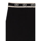 Twinset Gonna tinta unita con Loghi Nero per Bambina 252GJ3071 NERO TWINSET 
