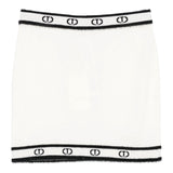 Twinset Gonna tinta unita con Logo Panna per Bambina 252GJ3072 PANNA TWINSET 