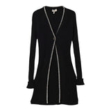 Twinset Cardigan tinta unita Lungo Nero per Bambina 252GJ3090 NERO TWINSET 