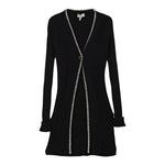 Twinset Cardigan tinta unita Lungo Nero per Bambina 252GJ3090X NERO TWINSET 