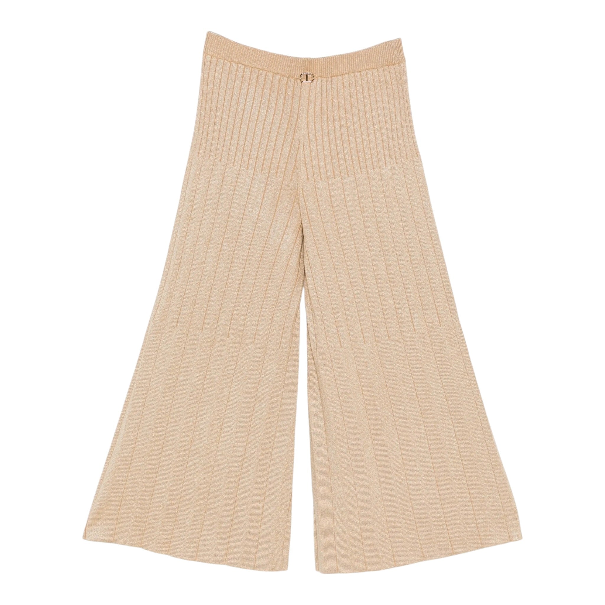 Twinset Pantalone tinta unita Modello Palzzo Oro per Bambina 252GJ3112 ORO TWINSET 