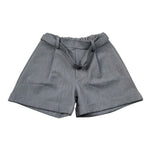 U+È Short tinta unita con Brillantini Grigio per Neonata UE1922 GRIGIO U+è 