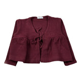 U+È Cardigan tinta unita Bordeaux per Bambina UE1954J BORDEAUX U+è 