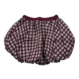 U+È Short Modello Palloncino Fantasia Quadri Bordeaux per Neonata UE1959 BORDEAUX U+è 