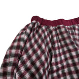 U+È Short Modello Palloncino Fantasia Quadri Bordeaux per Neonata UE1959 BORDEAUX U+è 
