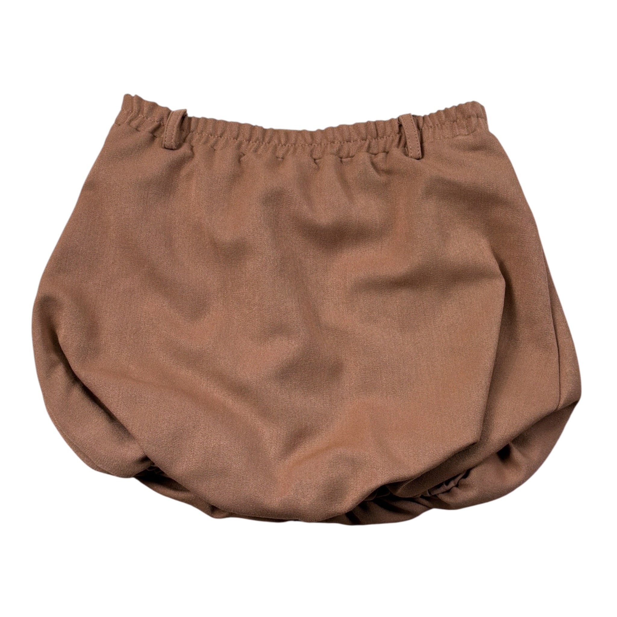 U+È Short tinta unita con Elastico In Vita Cammello per Neonata UE1961N CAMMELLO U+è 