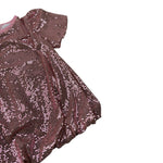 U+È Abito tinta unita Mezza Manica con Paillettes Rosa per Bambina UE1991J ROSA U+è 