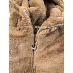 U+È Pelliccia tinta unita con Cappuccio Beige per Bambina UE1994 BEIGE U+è 