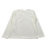 U+È Shirt Girocollo tinta unita con Stampa Panna per Bambina UE2036 PANNA U+è 