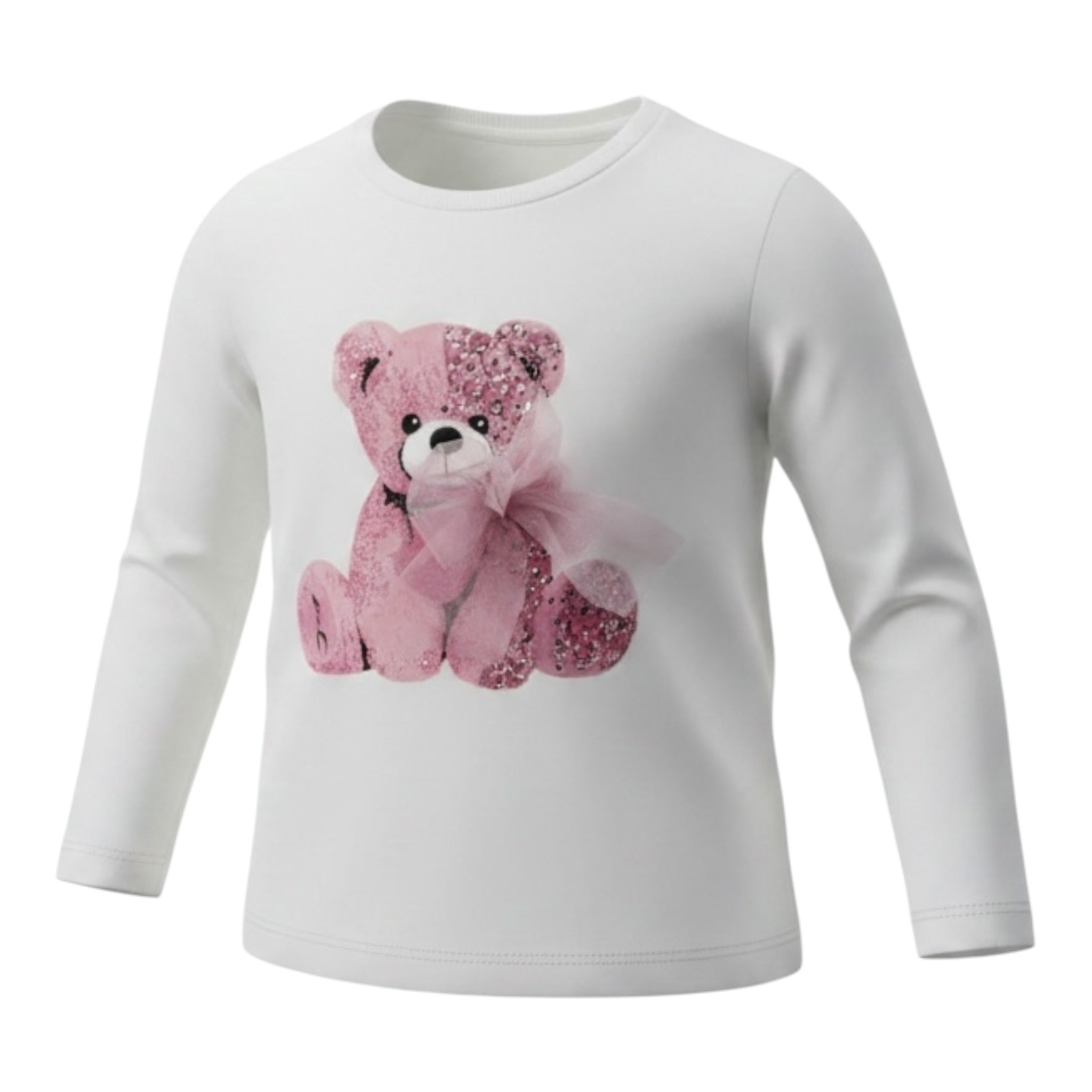U+È Shirt tinta unita con Stampa Bianco per Neonata UE2038XXN BIANCO U+è 