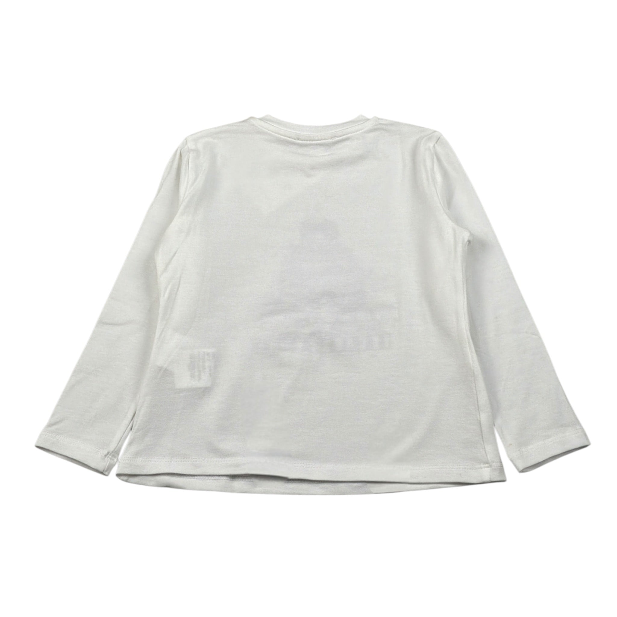 U+È Shirt Girocollo tinta unita con Stampa Bianco per Neonata UE2061 BIANCO U+è 