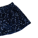 U+È Gonna tinta unita con Paillettes Blu per Neonata UE2082 BLU U+è 