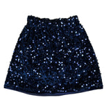 U+È Gonna tinta unita con Paillettes Blu per Bambina UE2082J BLU U+è 