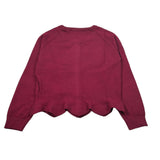 U+È Cardigan tinta unita Bordeaux per Bambina UE2197 BORDEAUX U+è 