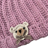 U+È Cappello tinta unita con Applicazioni Rosa per Neonata UE220559 ROSA U+è 