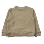 U+È Felpa Chiusa Girocollo tinta unita con Ricamo Beige per Bambino UEM0246 BEIGE U+è 