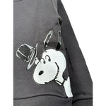 U+È Felpa Chiusa Girocollo tinta unita con Stampe Grigio per Bambino UEM0419 GRIGIO U+è 