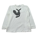 U+È Shirt Girocollo tinta unita con Stampa Bianco per Bambino UEM0450 BIANCO U+è 