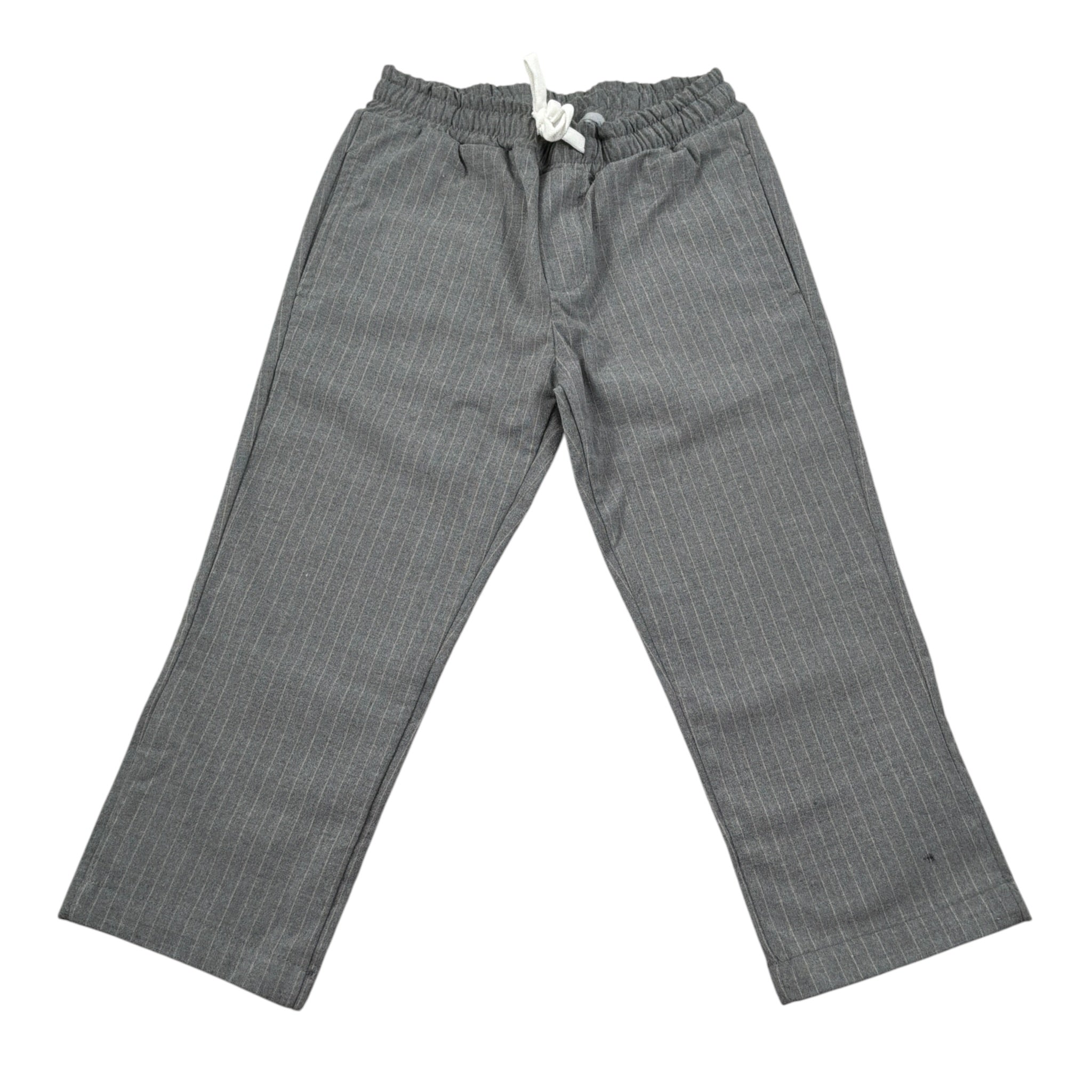 U+È Pantalone tinta unita con Elastico In Vita Grigio per Bambino UEM0454 GRIGIO U+è 