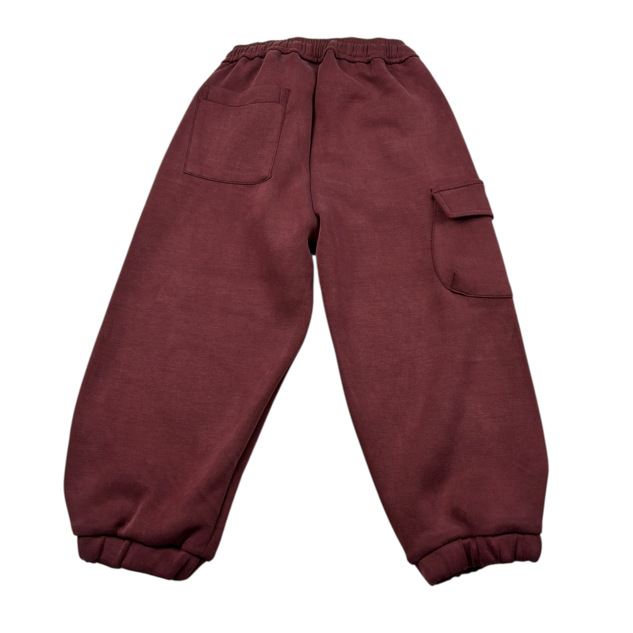 U+È Pantalone tinta unita con Elastico In Vita Bordeaux per Neonato UEM0671N BORDEAUX U+è 