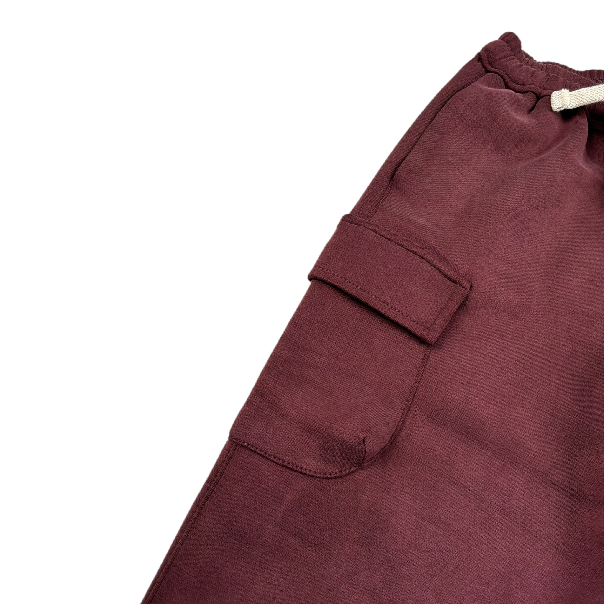 U+È Pantalone tinta unita con Elastico In Vita Bordeaux per Neonato UEM0671N BORDEAUX U+è 