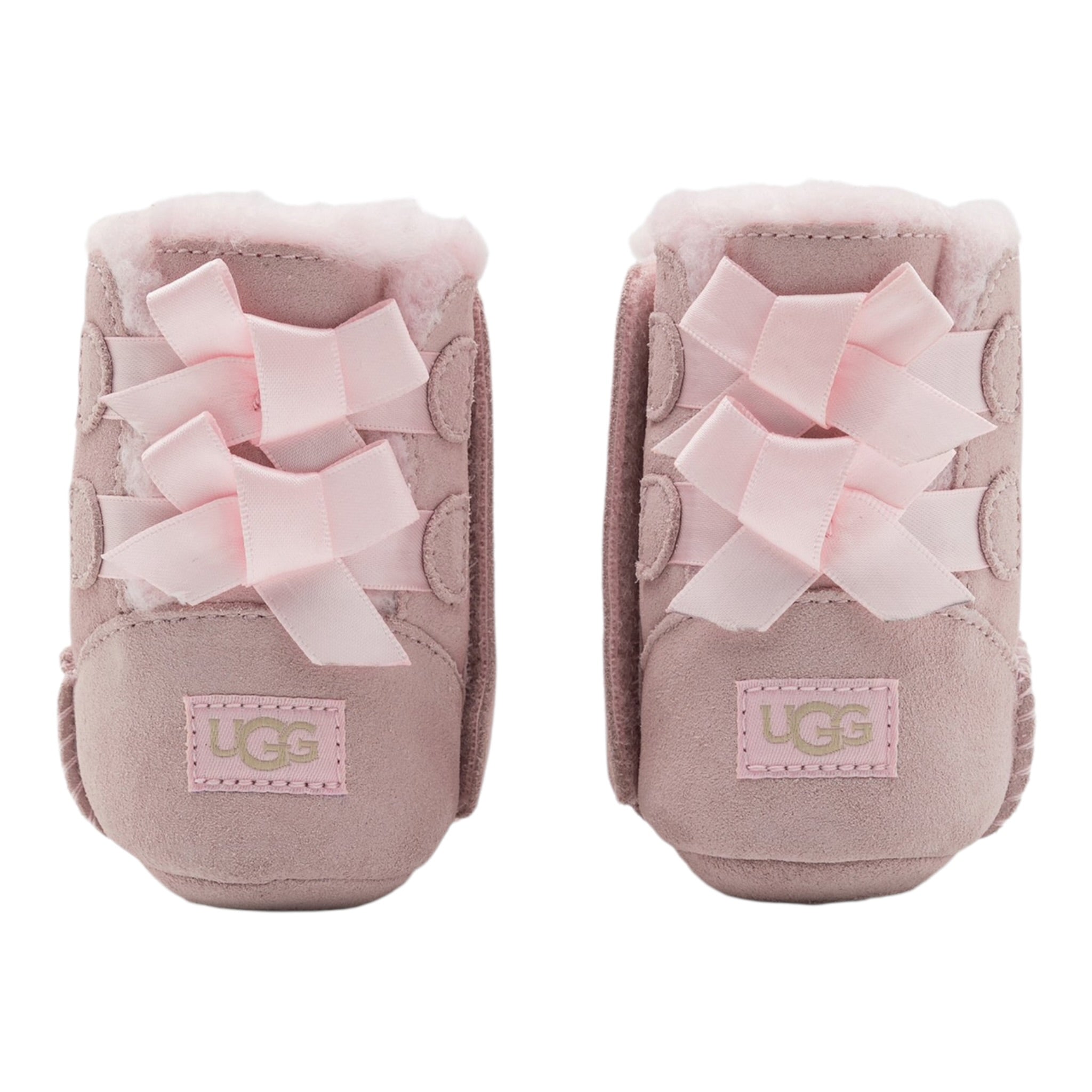 Ugg Stivali tinta unita con Fiocchi Rosa per Neonata I11576921 ROSA UGG 