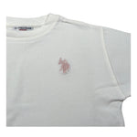 U.S. Polo Assn T-Shirt Girocollo tinta unita con Logo Bianco per Neonata US42610N BIANCO U.S. POLO ASSN 