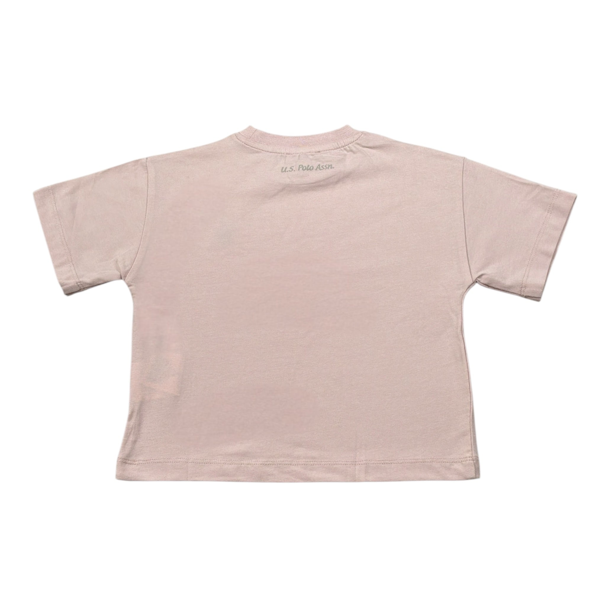U.S. Polo Assn T-Shirt Girocollo tinta unita con Logo Rosa per Neonata US42610N ROSA U.S. POLO ASSN 