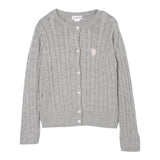 U.S. Polo Assn Cardigan tinta unita con Logo Grigio per Bambina US42675J GRIGIO U.S. POLO ASSN 