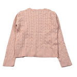 U.S. Polo Assn Cardigan tinta unita con Logo Rosa per Bambina US42675J ROSA U.S. POLO ASSN 