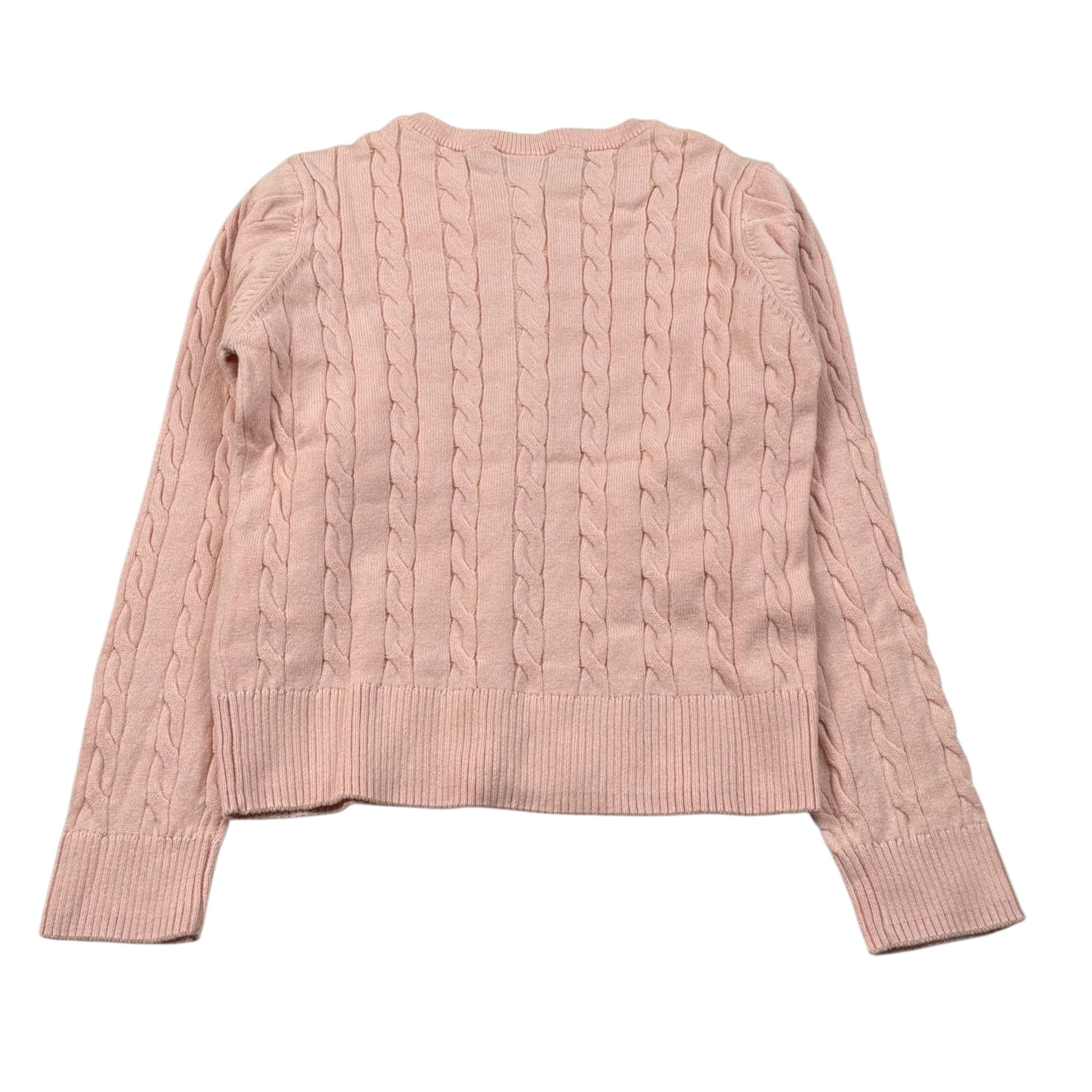 U.S. Polo Assn Cardigan tinta unita con Logo Rosa per Bambina US42675J ROSA U.S. POLO ASSN 