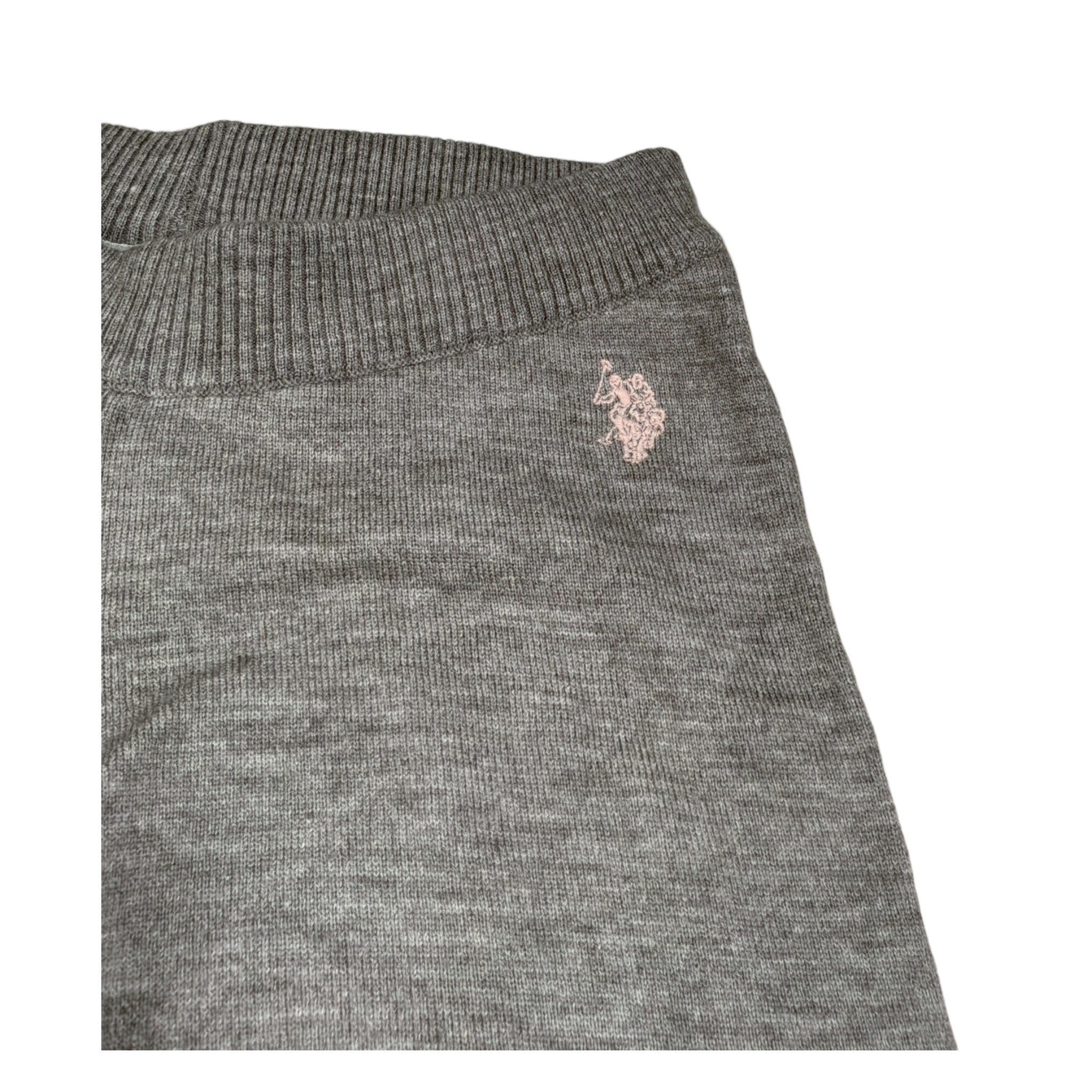 U.S. Polo Assn Completo 2 Pezzi Maglia-Pantalone tinta unita Grigio per Bambina US42 GRIGIO U.S. POLO ASSN 
