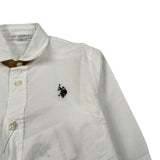 U.S. Polo Assn Camicia Manica Lunga tinta unita Bianco per Neonato USU42504 BIANCO U.S. POLO ASSN 