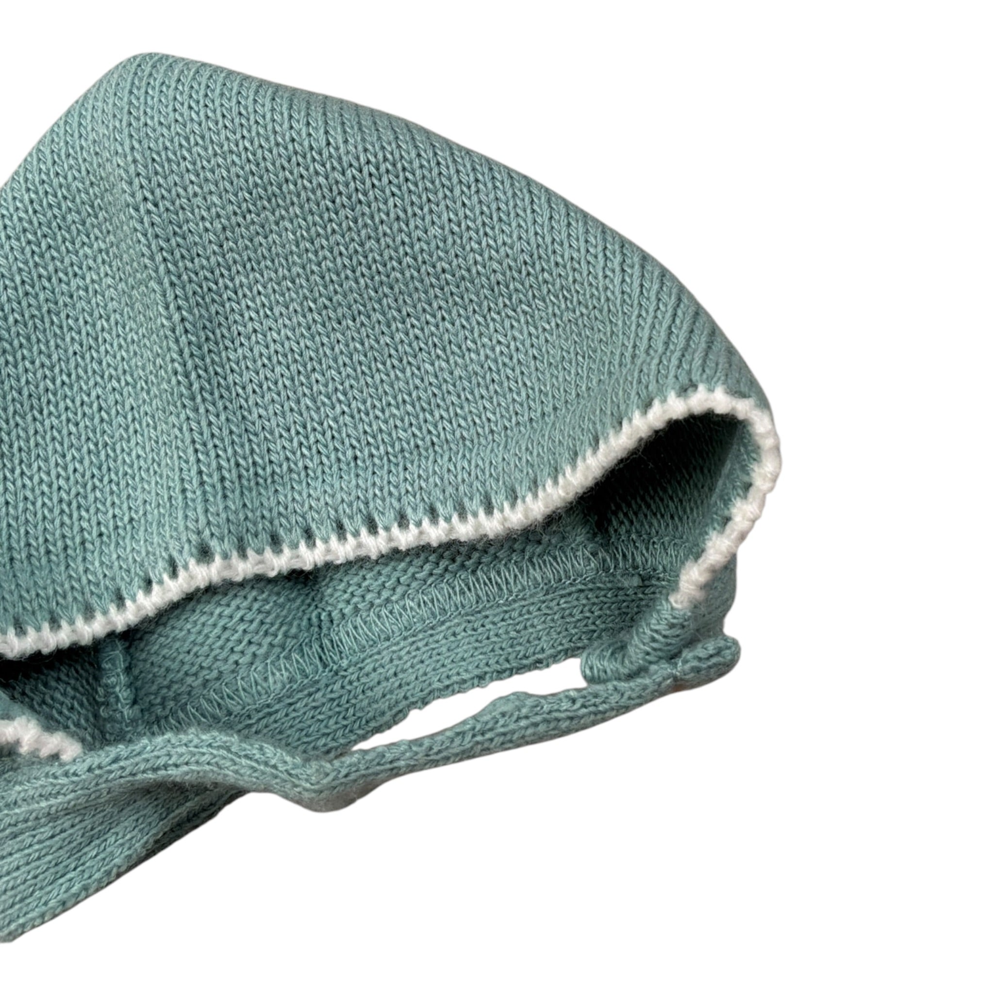 Valentina Bebes Cappello tinta unita con Ricami Verde Acqua per Neonata AAAA VERDE ACQUA VALENTINA BEBES 