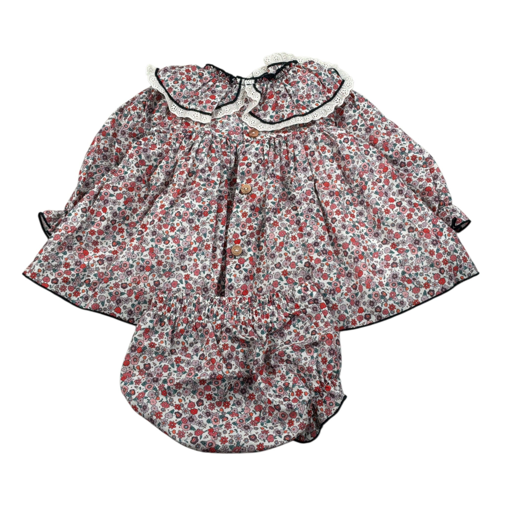 Valentina Bebes Completo 2 Pezzi Camicia-Culotte Panna per Neonata HADA93 PANNA VALENTINA BEBES 