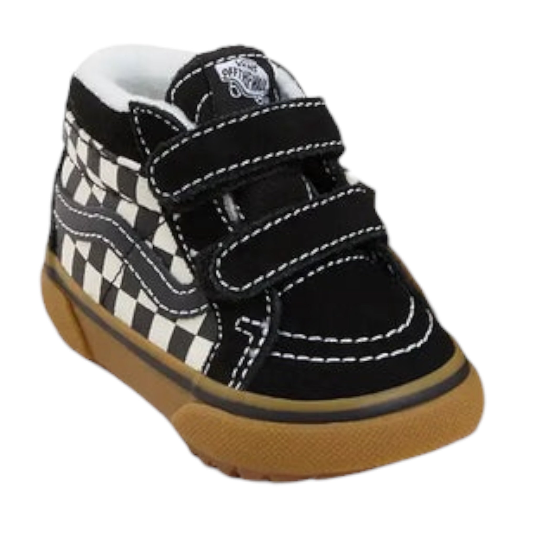 Vans Sneakers Bicolore con Fantasia Scacchi Bianco/Nero per Neonato VN000D111KP1N BIANCO/NERO VANS 