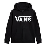 Vans Felpa tinta unita con Logo E Zip Nero per Bambino VN000JYBBLK1X NERO VANS 