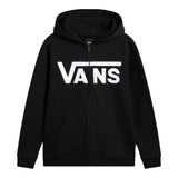 Vans Felpa tinta unita con Logo E Zip Nero per Bambino VN000JYBBLK1X NERO VANS 