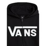 Vans Felpa tinta unita con Logo E Zip Nero per Bambino VN000JYBBLK1X NERO VANS 