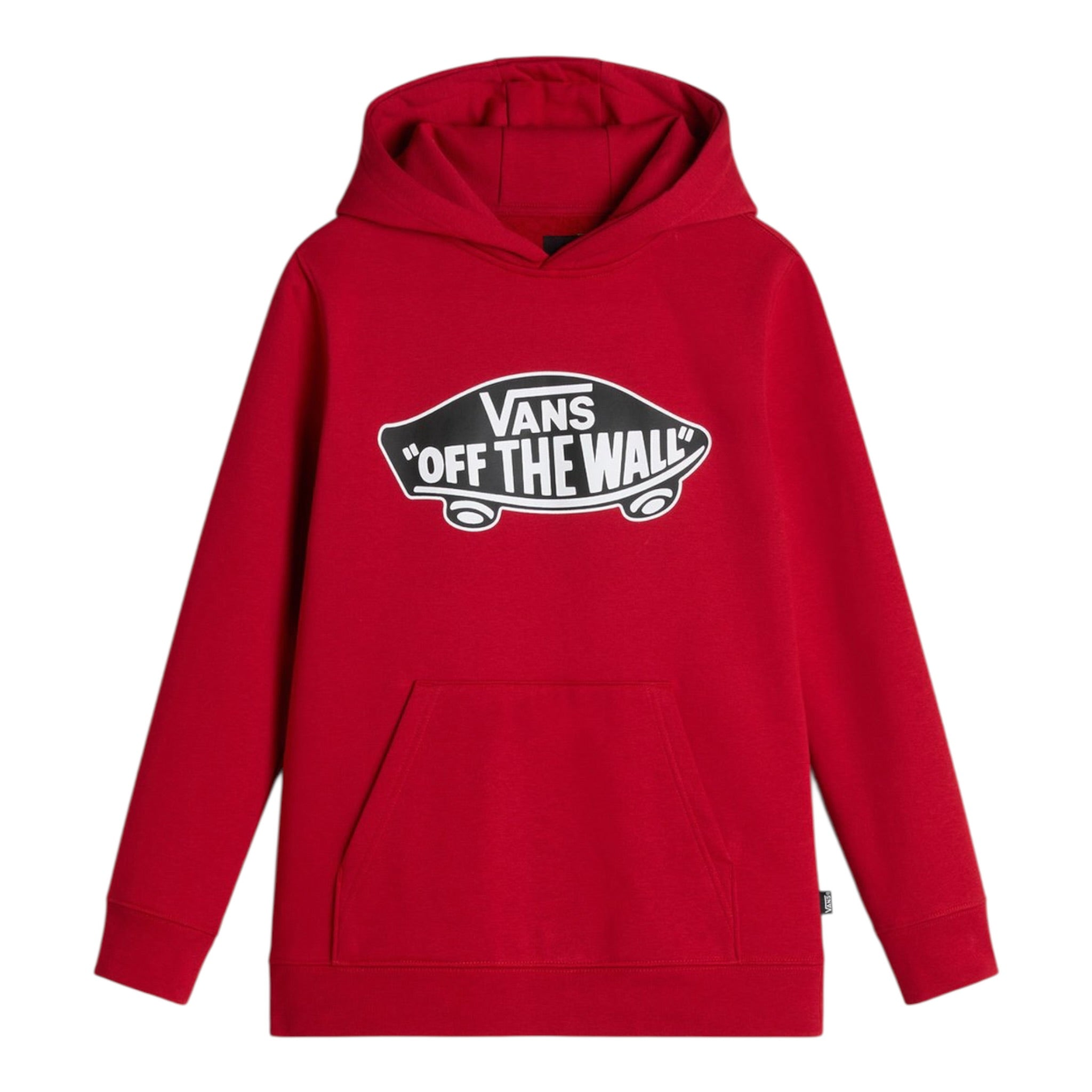 Vans Felpa tinta unita con Cappuccio E Logo Rosso per Bambino VN000JYD14AX ROSSO VANS 