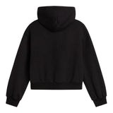 Vans Felpa tinta unita con Zip E Cappuccio Nero per Bambina VN000PPMBLKX NERO VANS 
